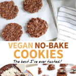 vegan no bake cookies pin