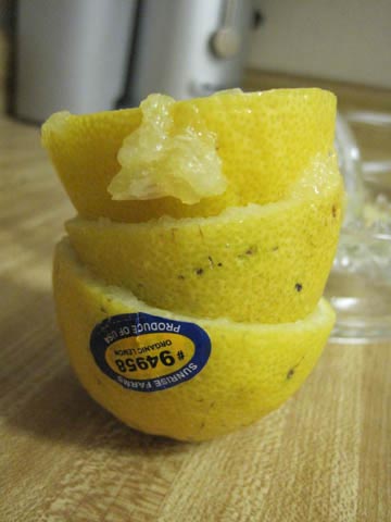 Juiced lemons