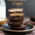 almond butter cups pin for pinterest.