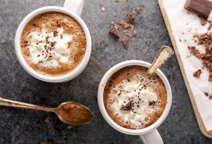 Hot chocolate with cacao powder recipe