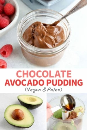 chocolate avocado pudding pin