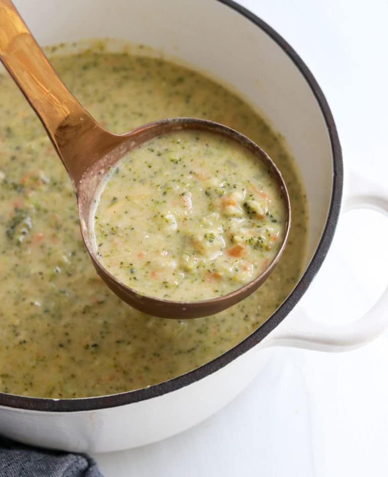 Healthy Broccoli Cheddar Soup - Detoxinista