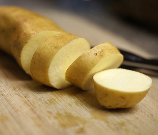 sliced potato