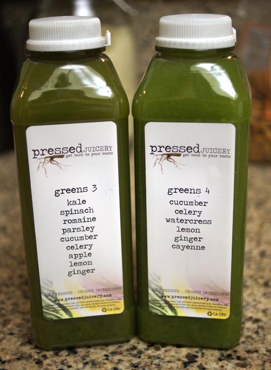 pressed juicery green juice bottles 