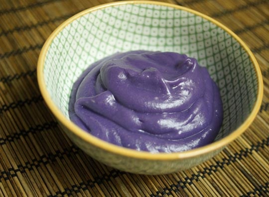 Purple Yam and Ginger Pudding