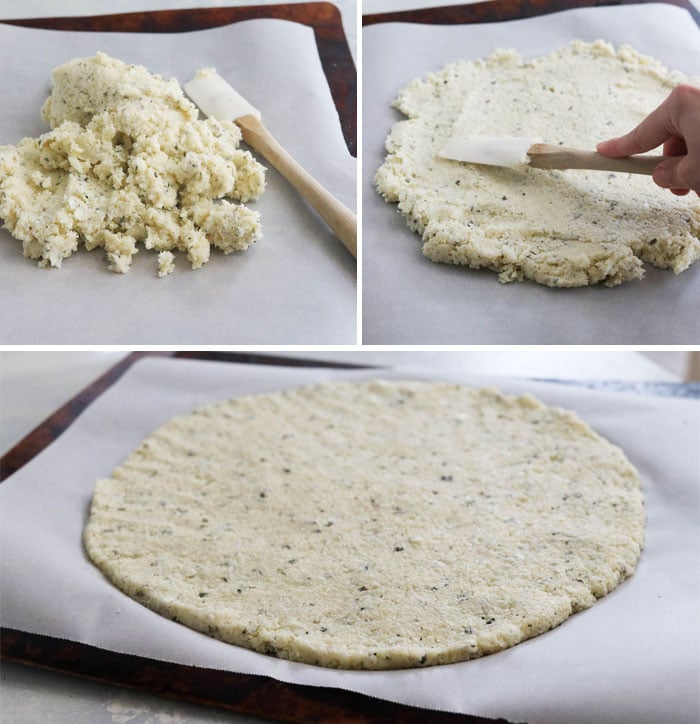 how to make cauliflower pizza crust low carb