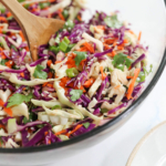 asian coleslaw in large bowl