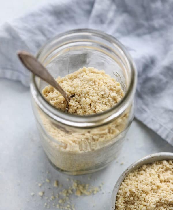 almond flour in jar
