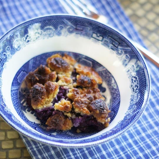 grain-free blueberry crisp