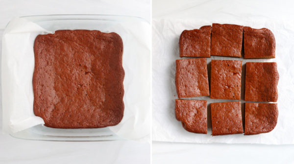baked pumpkin bars in the pan and sliced