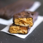 cross section of healthy homemade butterfingers