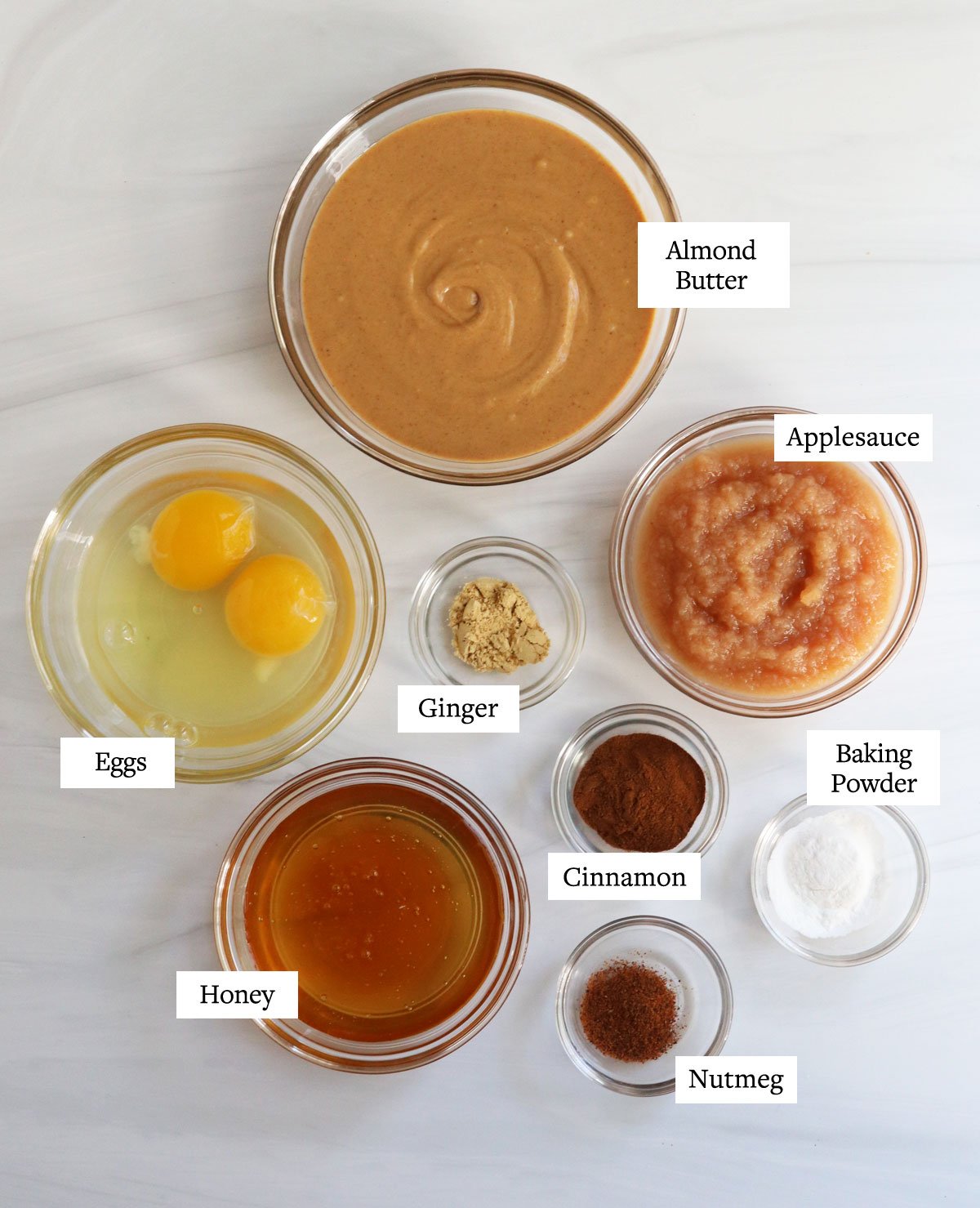 almond butter muffin ingredients