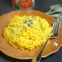 Creamy pumpkin and sage pasta