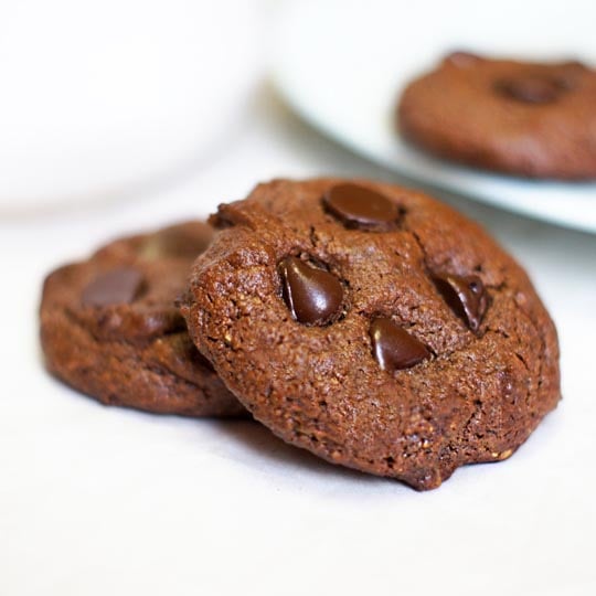 double chocolate grain-free cookies
