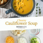 cauliflower soup pin for pinterest