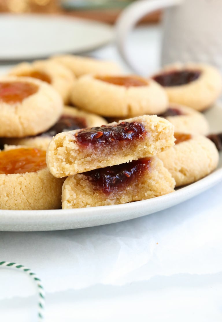 Almond Flour Thumbprint Cookies Detoxinista