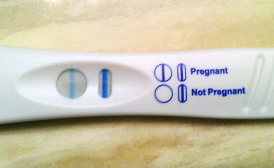 positive pregnancy test