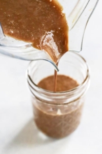 honey balsamic dressing in jar