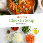 Mexican chicken soup pin for pinterest.