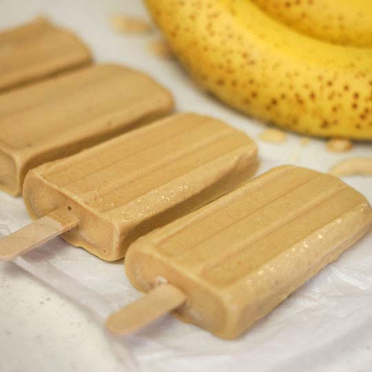 frozen peanut butter banana ice pops