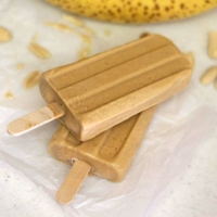 peanut butter banana ice pops