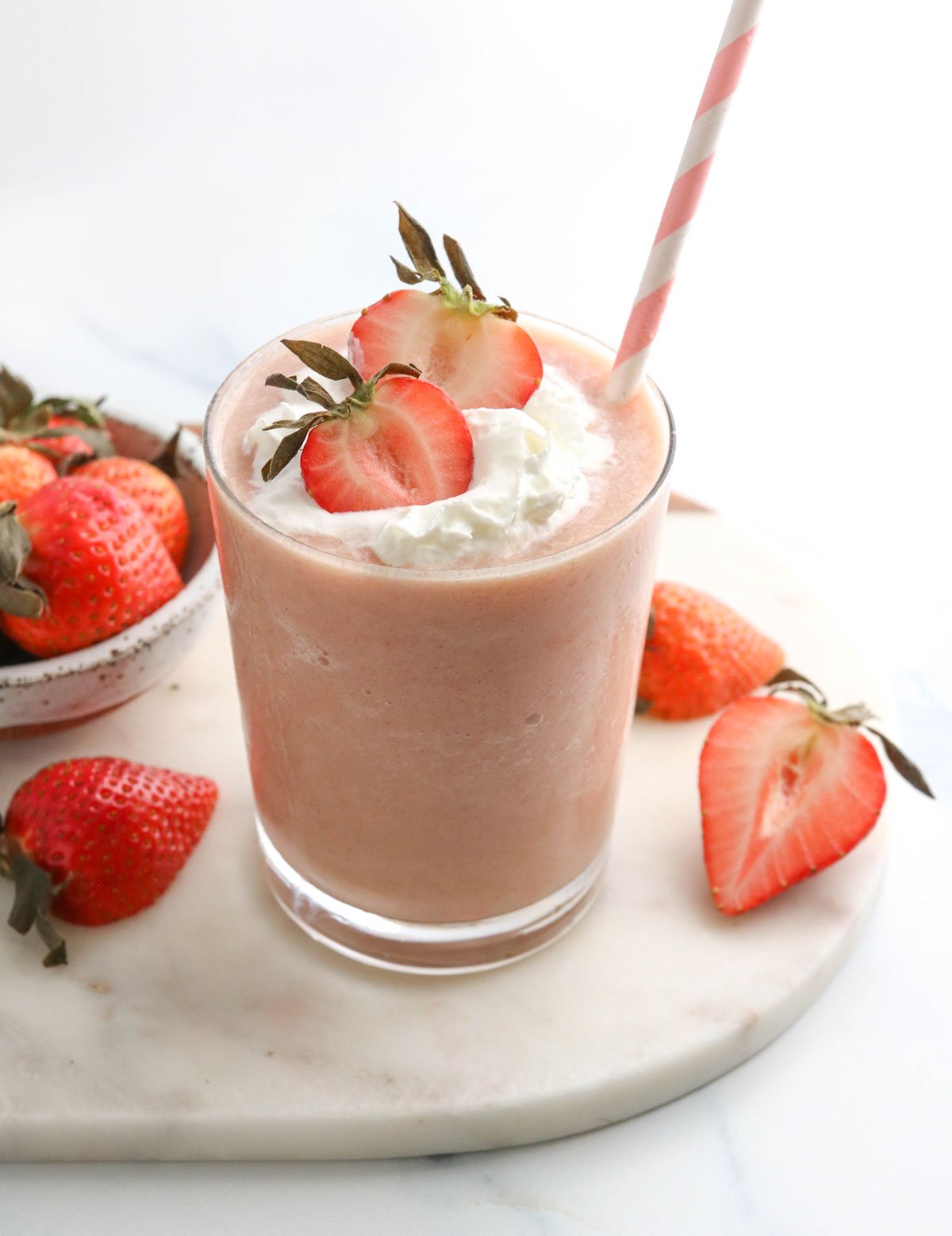 Easy Strawberry Milkshake - Food with Feeling