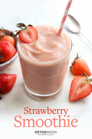 strawberry smoothie pin