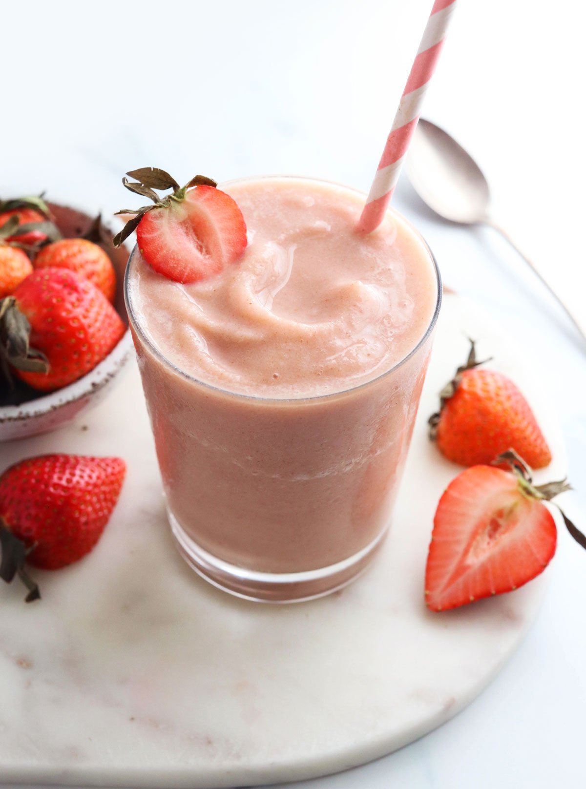 Easy Strawberry Milkshake - Food with Feeling