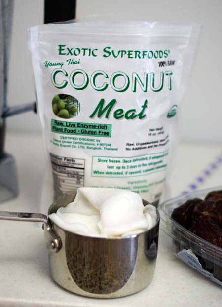 bag of coconut meat