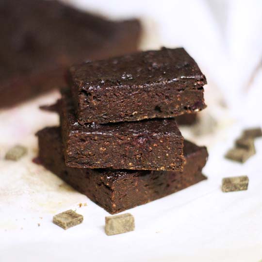 Fudgy buckwheat brownies