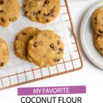 coconut flour cookies pin