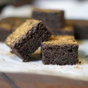Gingerbread Bars on parchment