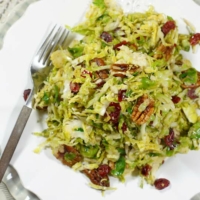 sweet and crunchy brussels sprouts