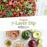 vegan layer dip pin for pinterest.