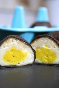 cross-section Cadbury cream eggs