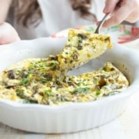 asparagus frittata slice