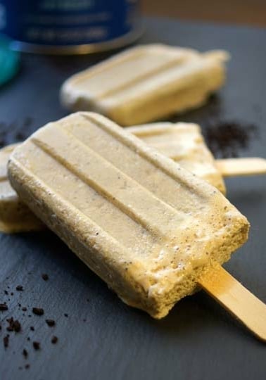 Coffee protein ice pops