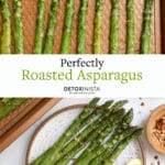 roasted asparagus pin for pinterest.