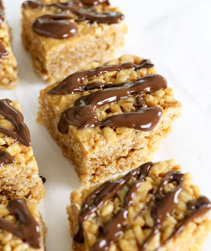 Peanut Butter Rice Crispy Treats With No Marshmallows Detoxinista