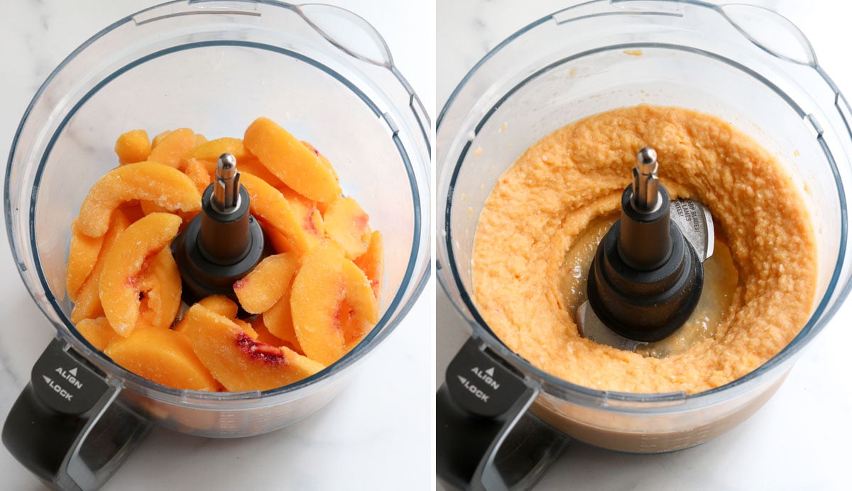 Instant Peach Ice Cream - Detoxinista