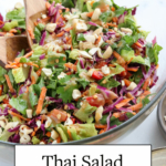 thai salad with peanut dressing pin