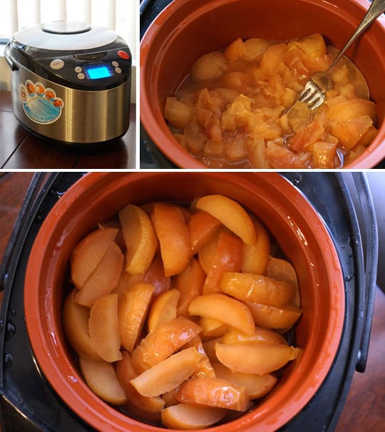 making applesauce in a slow cooker