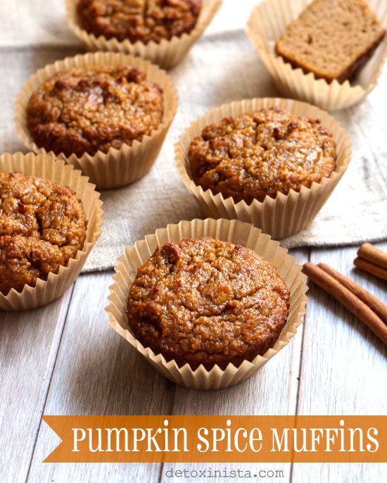 paleo pumpkin spice muffins