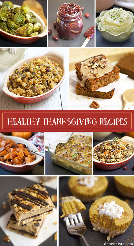 Healthy and gluten-free Thanksgiving Recipes