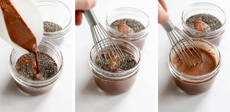how to make chocolate chia pudding with whisk