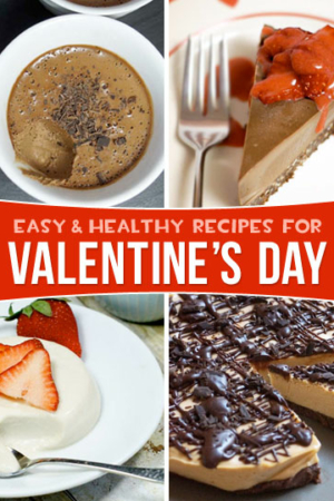 Easy and healthy recipes for Valentine's Day Pin