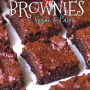 chewy vegan brownies