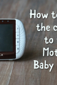 how to replace the charger to your motorola baby monitor pin
