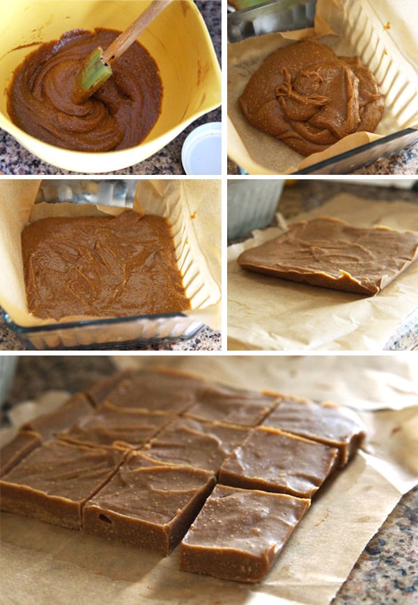 making cookie butter fudge