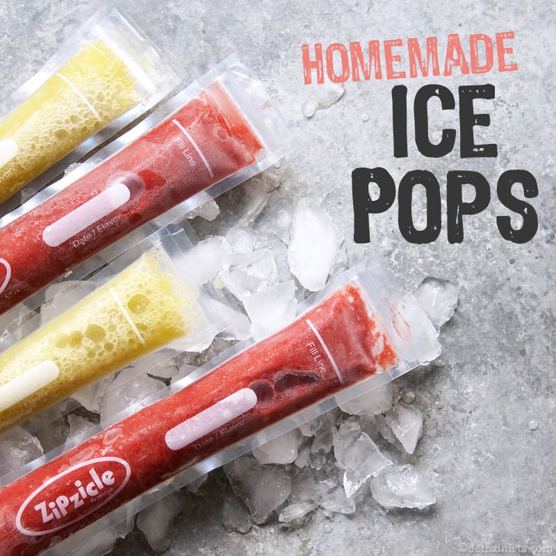 yellow and pink homemade ice pops